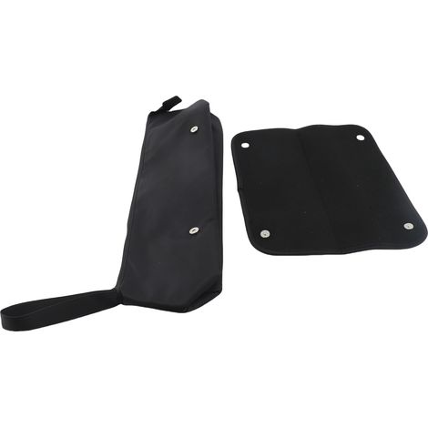 Borsa da viaggio per strumenti per capelli, con tappetino termoresistente, accessori portatili per lo styling, custodia per piastra, arricciacapelli e asciugacapelli. (1/2)