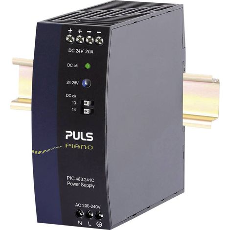 PULS PIANO Alimentatore per guida DIN 20 A 480 W Contenuto 1 pz.
