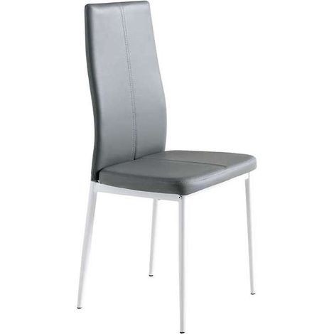 Pack 4 sillas MARTA en acabado gris 42 x 47 x 98 (largo x ancho x alto) (1/3)