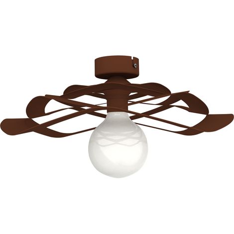 LUMICOM  KAMI Plafoniera, 1X E27, max 42W, metallo, corten, D.40cm