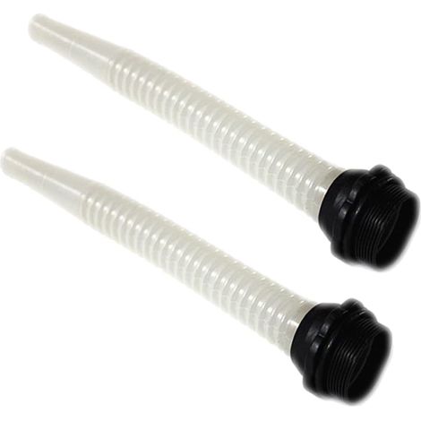 Tuyau de Vidange d'Huile en Plastique Noir avec Filtre, Lot de 2 Réservoirs à Essence et Bidons d'Eau, Plastique Noir, Conception Flexible, 2 Pièces avec Filtre (1/5)