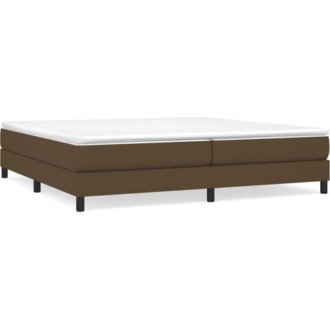 Maison Exclusive - Sommier à lattes de lit avec matelas Marron foncé 200x200 cm (1/5)