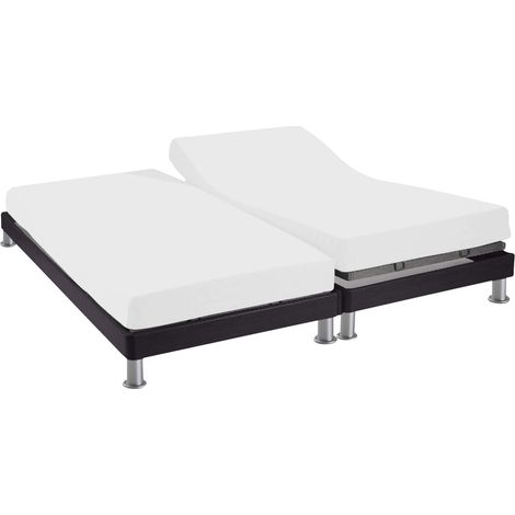 Protège matelas anti-acariens Microstop molleton 100% coton - bonnet 27 cm TPR pour sommier articulé 2x90x200 (1/4)