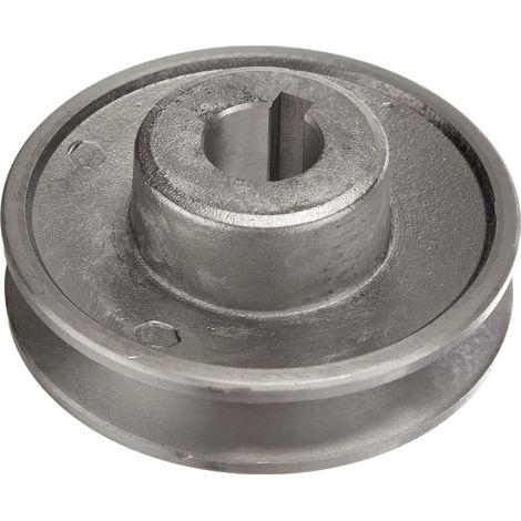 Poulie aluminium 80 mm – Alésage 19 mm – Pour applications nécessitant une rainure – Maintien sécurisé avec vis de butée (1/4)