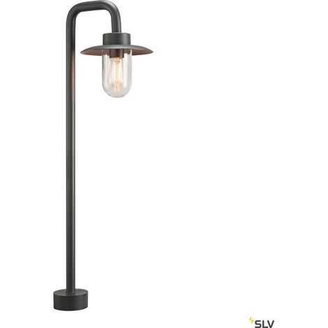 Borne extérieure MOLAT gris E27 60W max IP44 - SLV - 1000822