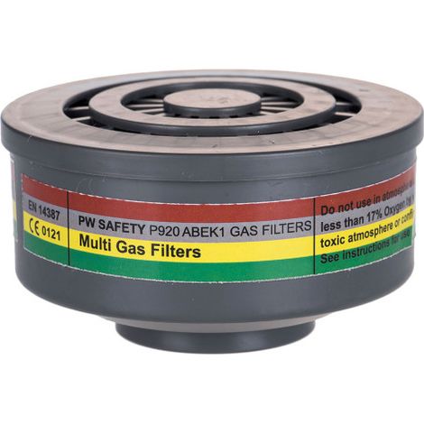 Filtro de gases ABEK1 con conexión de rosca especial P920