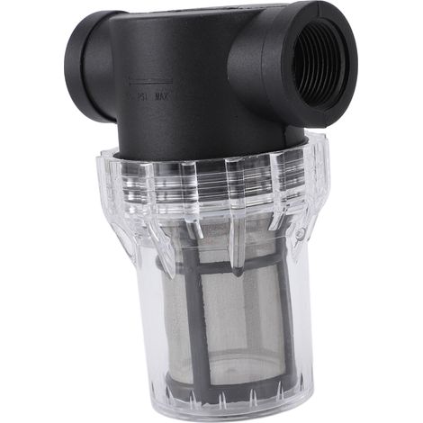 Raccord filtrant pour citerne IBC et fût tonneau, adaptateur tuyau étanche grand débit avec filtre, filetage G3/4 femelle, plastique, 1 pièce (1/5)
