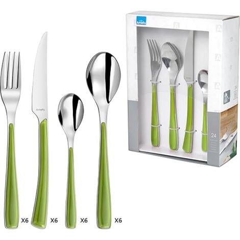 Set di posate in acciaio inox da 24 pezzi - 2224GRAF11C71 - Amefa