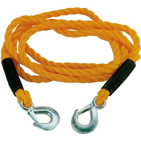 CABLE DE REMORQUAGE AVEC CROCHETS DE SECURITE 18MMX3M 5000KG MAX