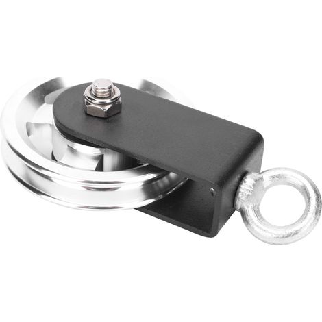 Poulie de fitness silencieuse 95mm en alliage d'aluminium, poulie de levage pour équipement de musculation et projets DIY.