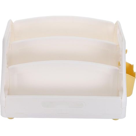 Étagère de Bureau Pliante pour Garçon et Filles à 3 Niveaux en Pp Blanc (1/5)