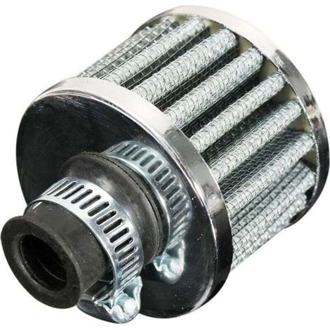Ulisem 12 mm x 50 mm x 56 mm Ölfilter für Kaltluft, Kraftstoff und Kurbelgehäuseentlüftung, kompatibel mit Pkw, silber (1/5)