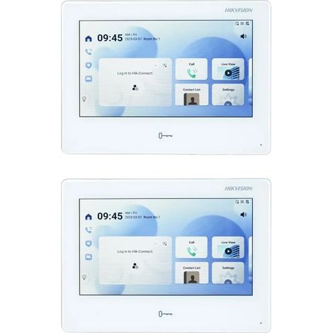Moniteur Intérieur, Écran Tactile de 7 Pouces, Système de Vidéophone, 2 pcs (1/2)