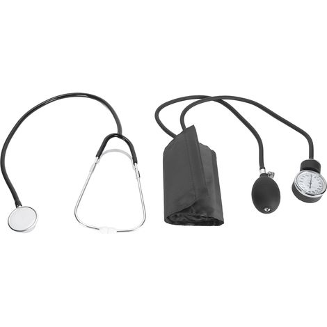 Kit de tensiomètre manuel avec stéthoscope, brassard universel, étui de transport et tensiomètre professionnel (1/5)