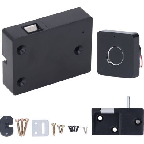 Serrure intelligente d'armoire à empreintes digitales, USB, sans clé, pour tiroir, garde-robe, avec lumière respiratoire, pour chambres à coucher, bureaux (1/5)