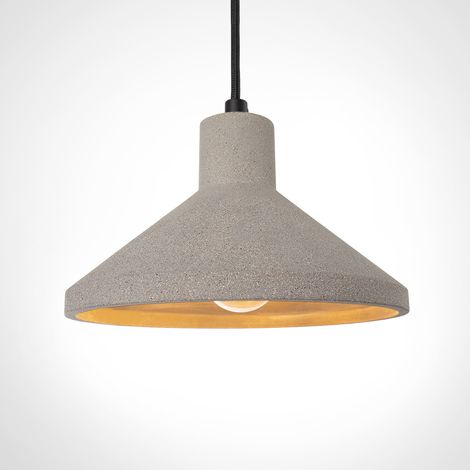 Paco Home Pendelleuchte, E27, Lampe Für Wohnzimmer Esszimmer Küche, Höhenverstellbar Beton-Stein-Grau, ohne Leuchtmittel