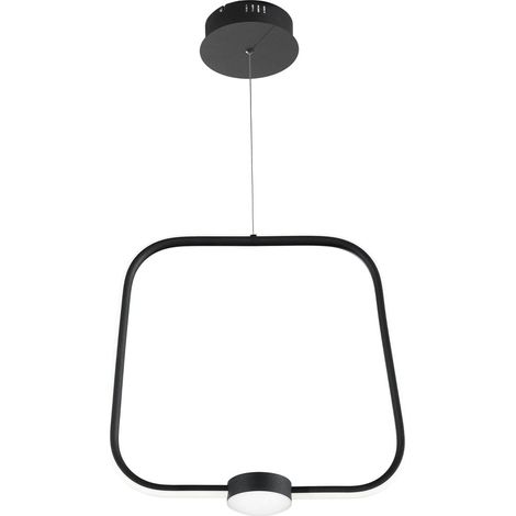 Suspension LED dimmable design moderne Alfa Grande - Noir (1/2)