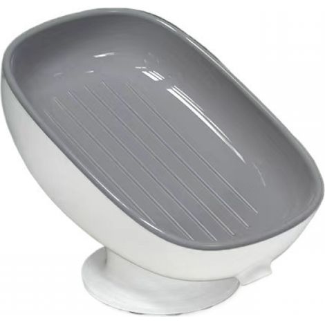 gray 1pcs bathroom suction cup soap holder (1/5)