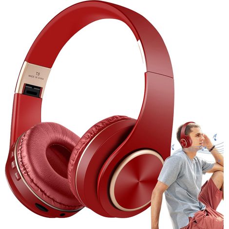 Casque sans fil avec microphone, pliable, supra-auriculaire et (1/5)