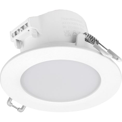 Plafonnier encastré KRAO IP65 Phase coupée C LED SMD AC 10.50W 850lm/1000lm/950lm CRI80 2700K/3000K/4000K 100º Blanc (1/5)