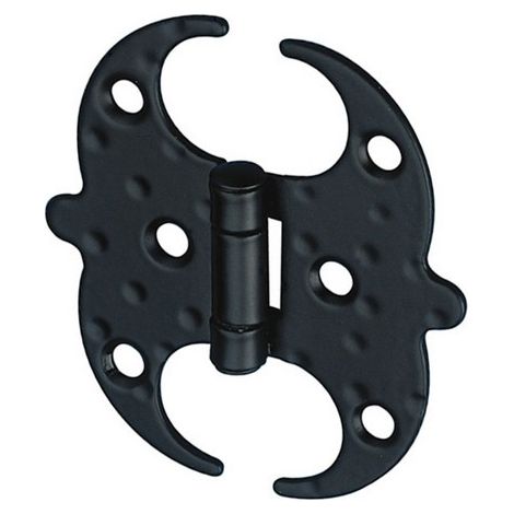 Bisagra decorativa para muebles 100x91 NEGRA FORJADA 553-100
