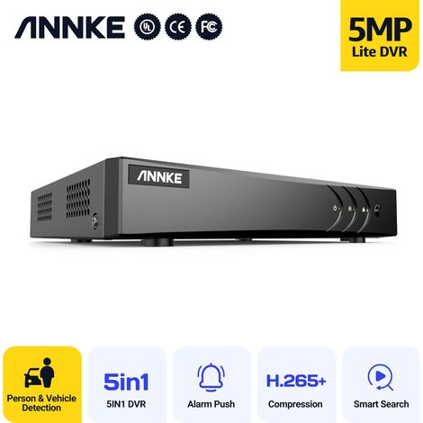 ANNKE 16 Channel 3K Lite Security DVR Recorder AI Human/Vehicle Detection H.265+ 5-in-1 CCTV DVR Supports for 24/7 Home CCTV DVR (No Hard Drive) (1/5)