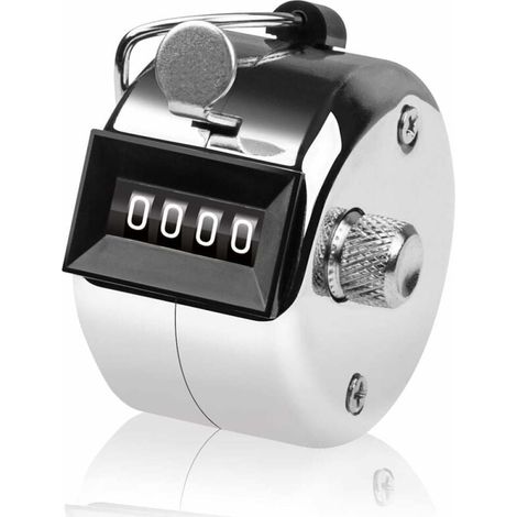 Mini compteur manuel entièrement métallique à poussoir pour le comptage des passagers en cabine (1/5)