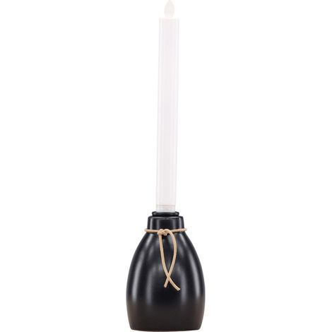 Bougeoir Design à LED "Ulricehamn" 9cm Noir (1/5)