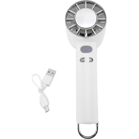 Ventilateur de Poche Portable Blanc 3000mAh Technologie Réfrigérante Silencieux (1/4)
