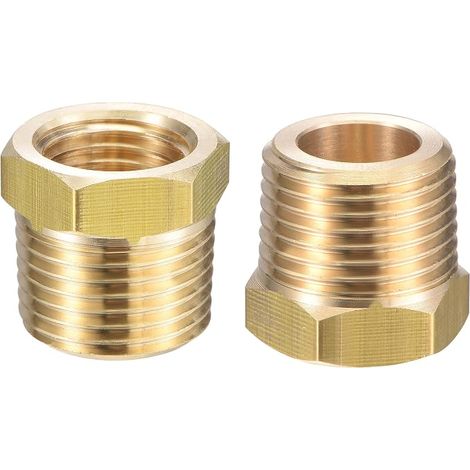 2pcs Reduction Adapter 3/8" NPT Male x 1/4" NPT Female (1/5)