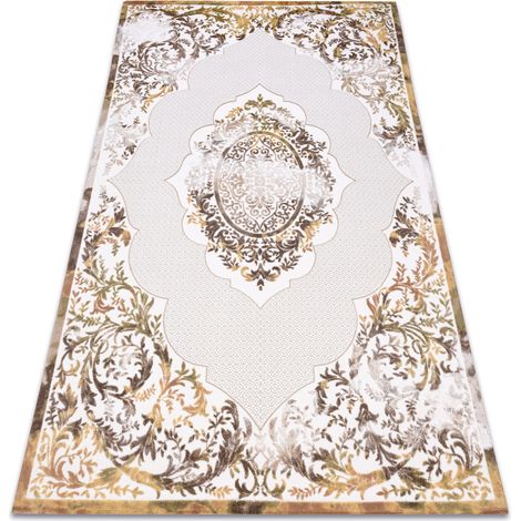 Alfombra, alfombra de pasillo GLOSS moderno 409A 82 Cubo elegante, glamour, art deco negro / gris / oro black 60x200 cm (1/5)