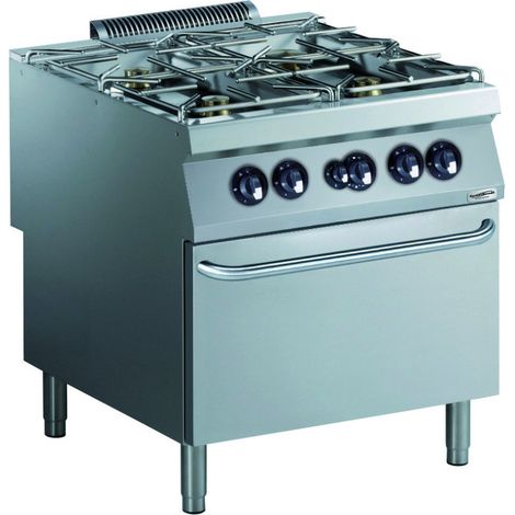 Cuisinière gaz 4 bruleurs avec four gaz - Combisteel (1/2)