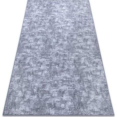 Teppich Teppichboden SOLID grau 90 BETON grey 100x200 cm