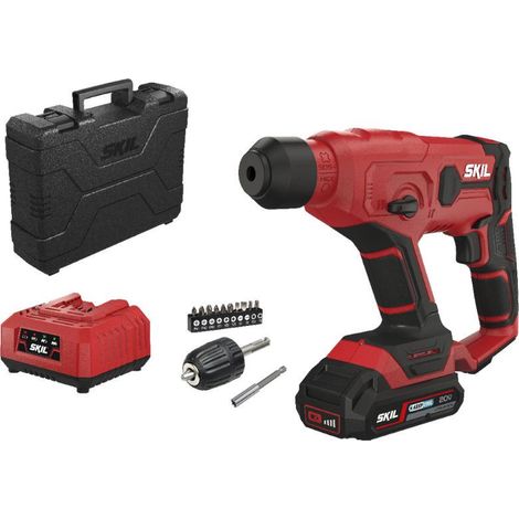 SDS+-Bohrhammer (1x2,0 Ah) + Zubehör im Koffer – SKIL RH1E3810GB
