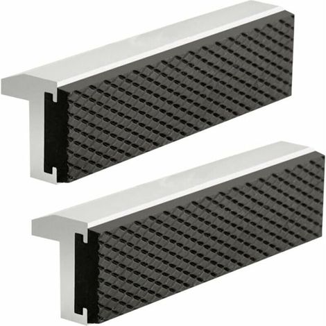 Stück Schraubstock-Schutzbacken, Aluminium-Ersatzbacken mit Magneten, extra weiche Backen, 125 mm Aluminiumlegierung, Gummi, Klemmzubehör (1/4)