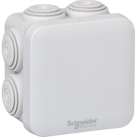 Scatola di derivazione Schneider Electric mureva IP55 IK08 80x80x45 mm (1/5)