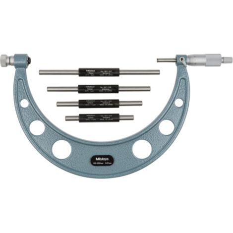 Mitutoyo Bügelmessschraube mit auswechelbarem Messamboss, 100-200 mm (1/3)
