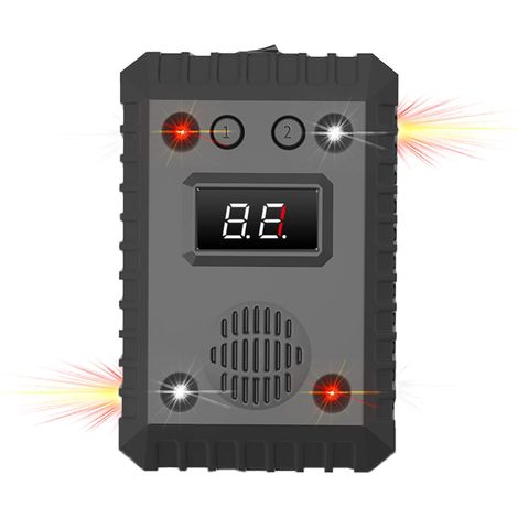 Repellente per topi ad ultrasuoni 2 in 1 per auto e interni, 1 pz., triplo effetto anti-martore con luci e allarme, repellente professionale per animali, protezione del veicolo contro i roditori. (1/5)