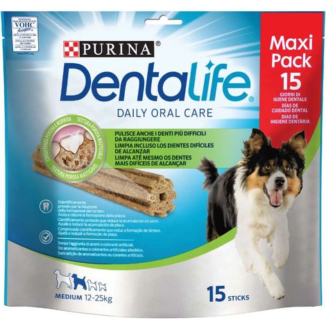 PURINA DENTALIFE 15 STICK PER IGIENE ORALE CANI TAGLIA MEDIUM 3 PZ DA 115 GR (1/4)