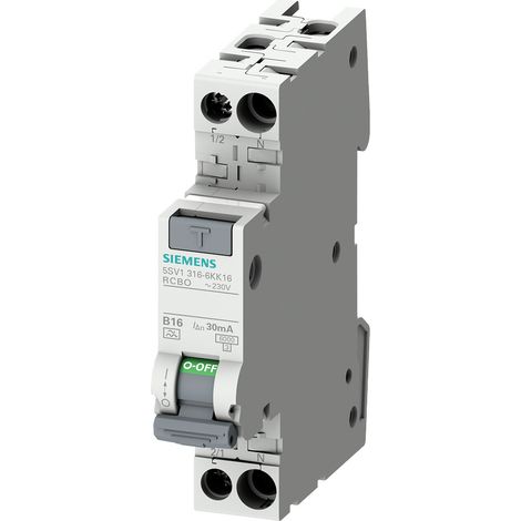 Siemens 5SV16166KK16 Interrupteur différentiel/Disjoncteur de protection