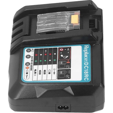 Chargeur de batterie lithium-ion DC18RC 18 V, compatible avec les modèles 14,4 V et 18 V (LXT BL1850, BL1840B, BL1820, BL1815, BL1860), 100-240 V, prise britannique. (1/5)