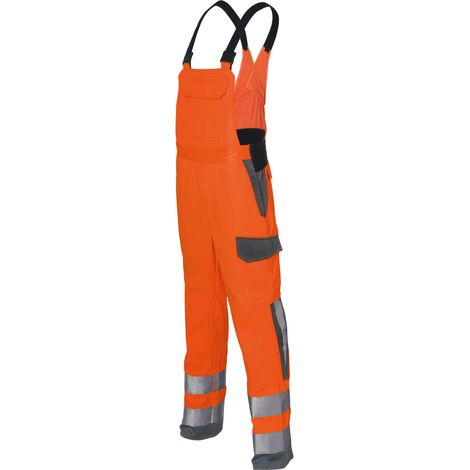 Kübler Latzhose PROTECTIQ HIGH VIS 3394 warnorange/anthrazit Gr. 54 (1/2)