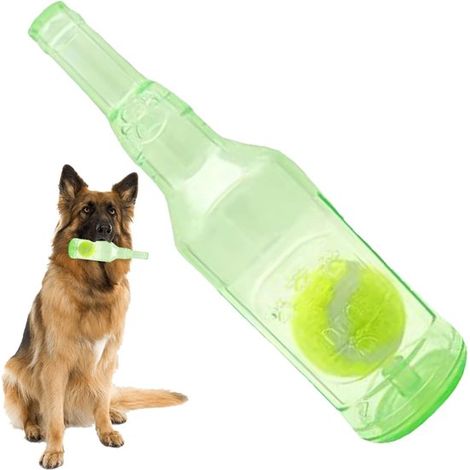 Juguete para perros - Juguete para masticar - Entretenimiento para perros - Diseño interactivo - 23 cm de largo x 22,7 cm de ancho - Verde (1/5)