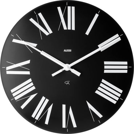 Alessi 12 B Firenze Orologio da Parete in ABS, Movimento al Quarzo, Nero (1/5)