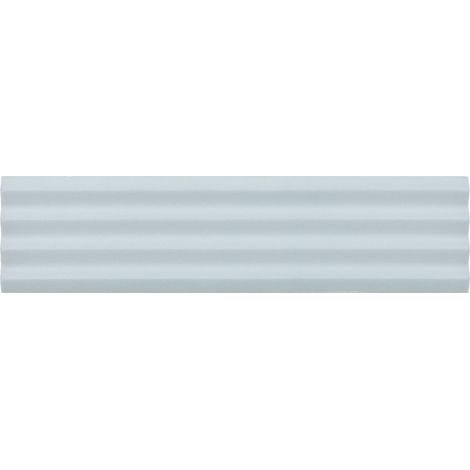 Carrelage mural faïence effet relief RYTHM 20x5cm 20x5cm Waffle Baby blue - Mat - boîte de 0.38 m2 20 x 5 cm Waffle Baby blue - Mat - boîte de 0.42 m