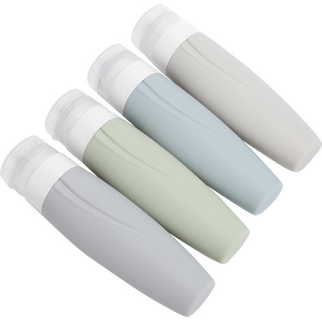 90 ml wiederbefüllbare Silikon-Reiseflasche für Shampoo und Duschgel (1/5)