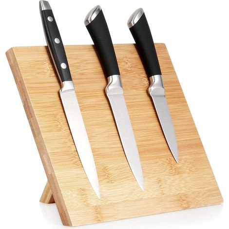 Magnetic Bamboo Knife Block Holder, 24x21 cm (1/5)