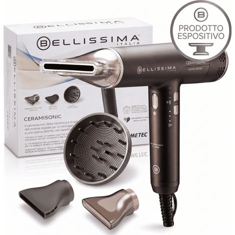 Imetec Bellissima Ceramisonic Asciugacapelli Digitale Ion Ceramic Hi-Pro 1700W (1/5)