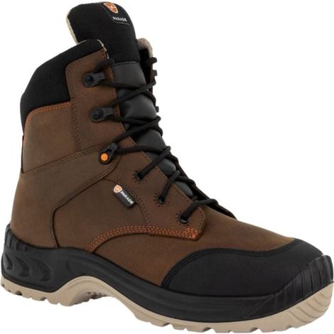 Stivali da parata senza metallo NORMAN S3 SRC Marrone / Nero 42