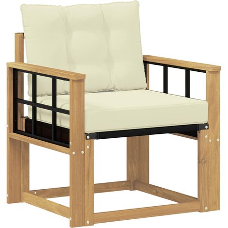 Maison Exclusive - Outdoor-Sofa Massives Akazienholz und Textilen